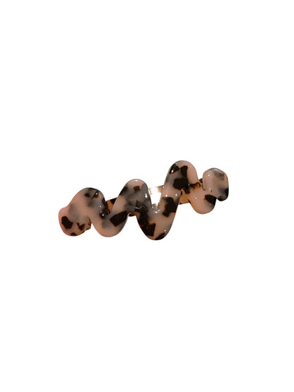 Beau - Geometric Wave Acetate Fiber French Barrette