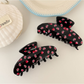 Beau - Floral Print Glossy Plastic Claw Clip