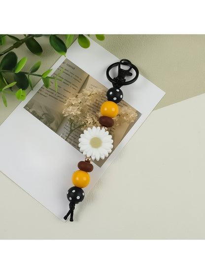 Keypus - Pretty Silicone Daisy Keychain