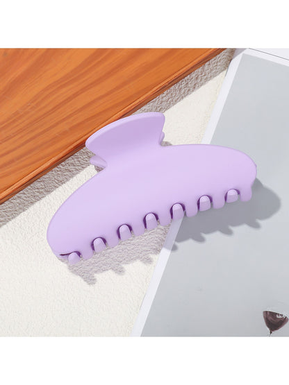 Beau - Matte Plastic Oval Shape Hair Styling Claw Clip