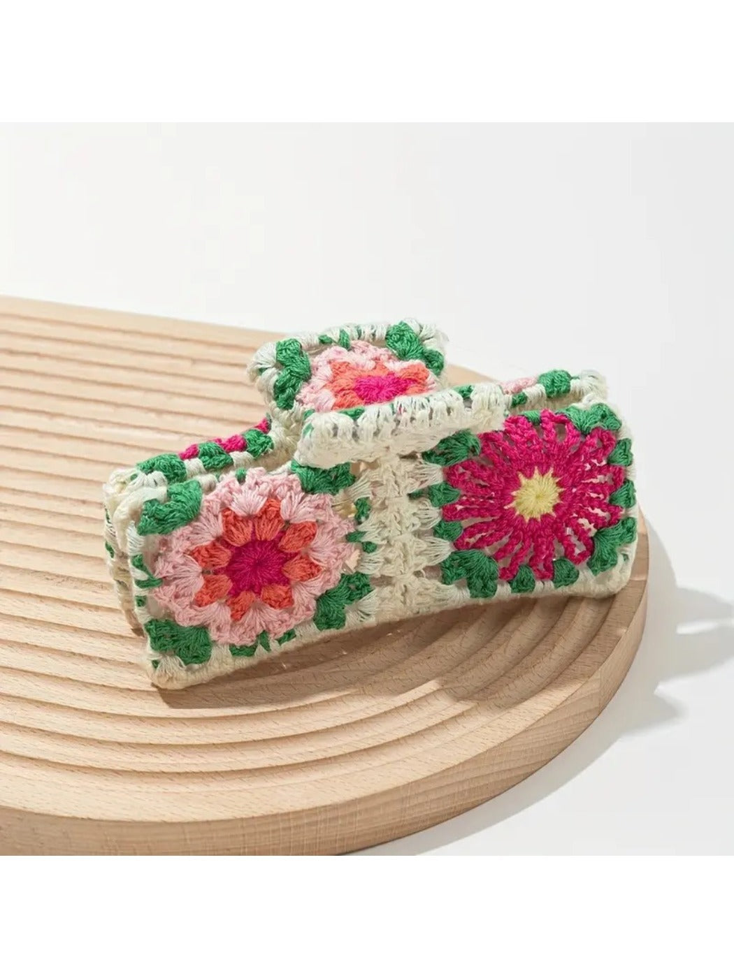 Beau - Colorful Flower Knitted Hairpins