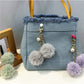 Keypus - Colorful Plush Pompom Bag Charm Keychain