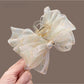 Beau - PVC Bow Detail Decorative Women Claw Hair Clip