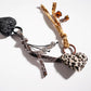 Keypus - Retro Leopard Print Heart Keychain