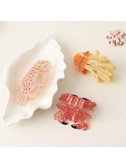 Beau - Marine Animal Shaped Acetate Hair Clip