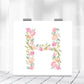 Mirroray - Elegant Floral Letter Print Compact Mirror