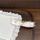 Beau - Sweet Bow Lace Trim Plastic Banana Clip