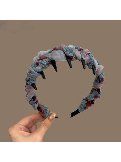 Gifty - Pleated Mesh Woven Style Teeth Headband