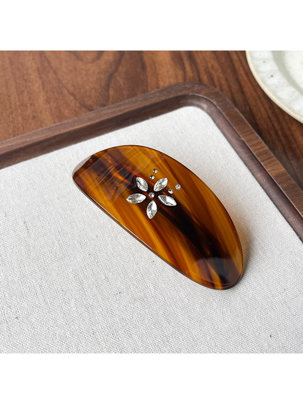 Beau - Acetate Gradient Brown Hair Clip