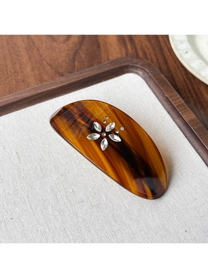 Beau - Acetate Gradient Brown Hair Clip