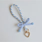 Keypus - Striped Cute Bow Keychain
