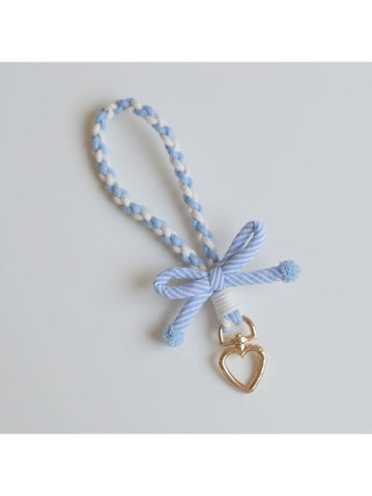 Keypus - Striped Cute Bow Keychain