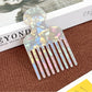 Camerow - Fashionable Marble Pattern Acetate Hair Comb