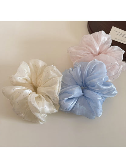 Gifty - Polyester Ruffled Sheer Look Scrunchie