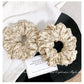 Gifty - Floral Crinkle Scrunchie Hair Tie