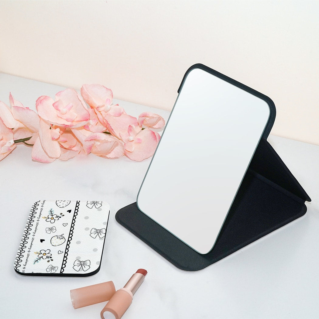 Mirroray - Folding Double-Sided Print Makeup Mirror