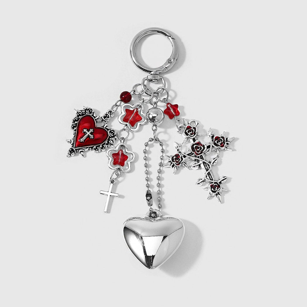 Keypus - Halloween Cross Coffin Charm Keychain