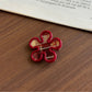 Beau - Plaid Acetate Alloy Side Bangs Hair Clip