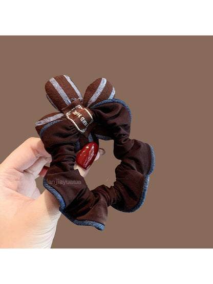 Gifty - Striped Floral Hair Ring