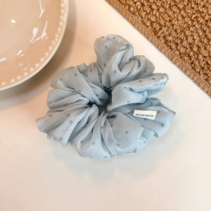 Gifty - Soft Polka Dot Pastel Scrunchie