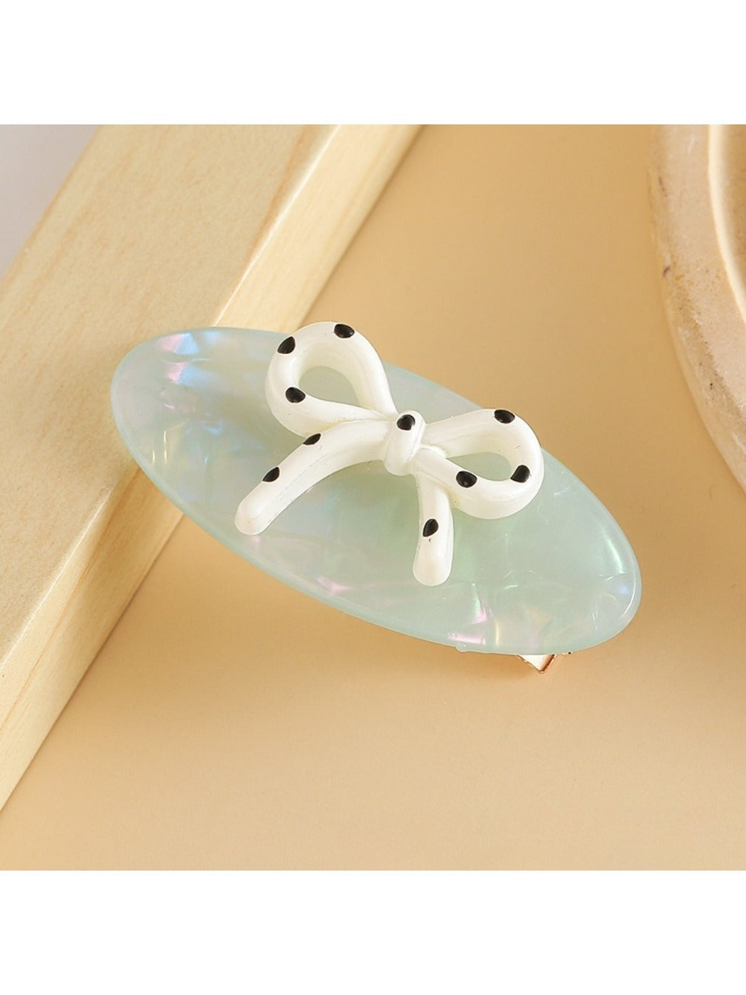 Beau - Elegant Oval Bow Hair Clip