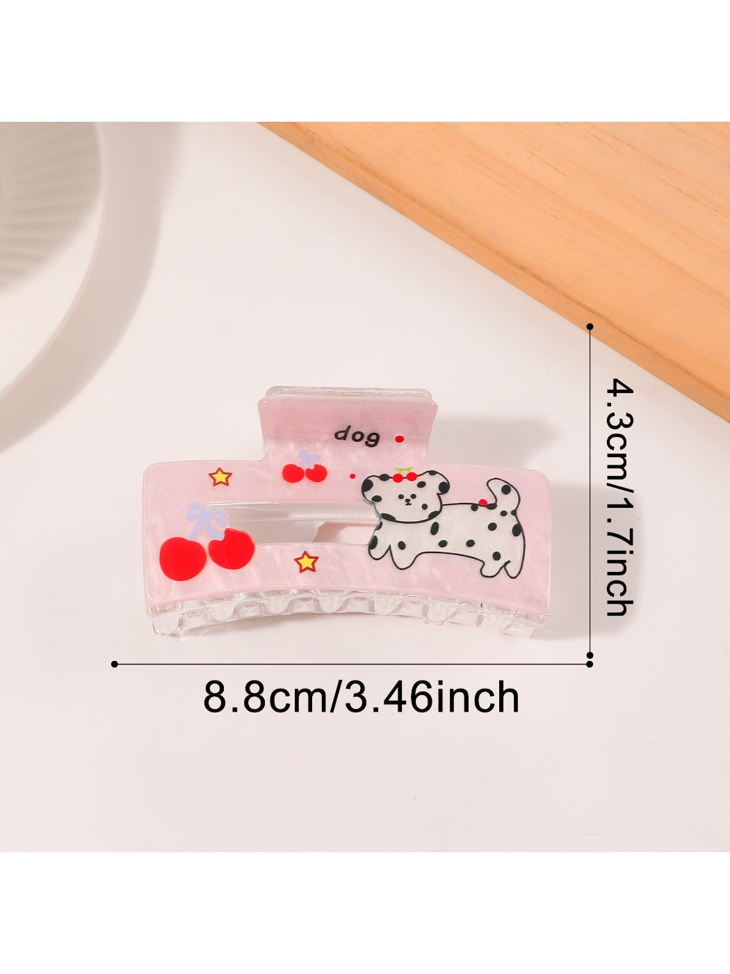 Beau - Square Animal Print Hair Claw Clip