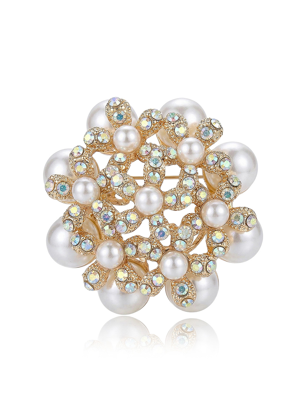 Brovia - Fashion Alloy Suit Cardigan Accent Brooch