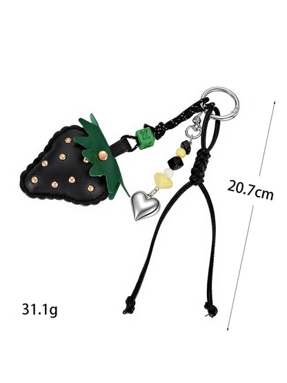 Keypus - Strawberry Pendant Cord Strap Keychain