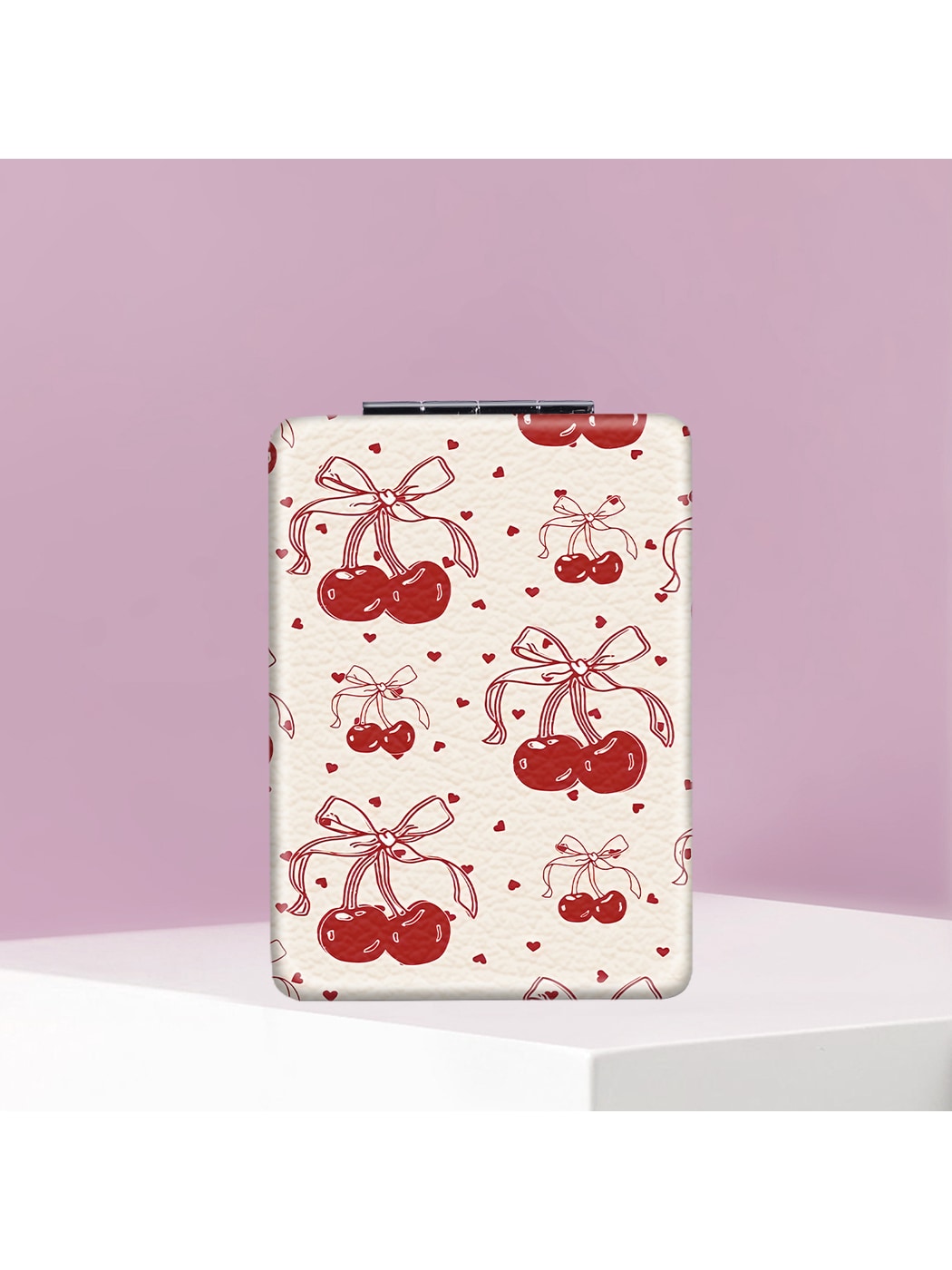 Mirroray - Cherry Print Foldable Touch Up Handheld Mirror