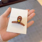 Beau - Translucent Smiley Face Plastic Hair Claw Clip