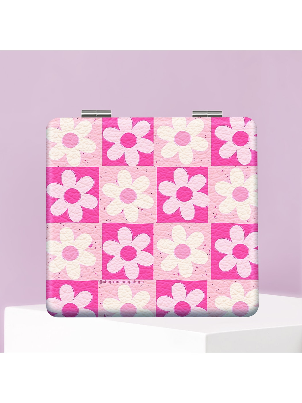 Mirroray - Floral Print Folding Glass Makeup Mirror