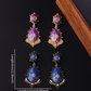 Earedge - Alloy Geometric Star Dangle Stud Earrings