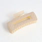 Beau - Geometric Plastic Alloy Square Form Claw Clip