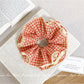 Gifty - Orange Plaid Hair Ties