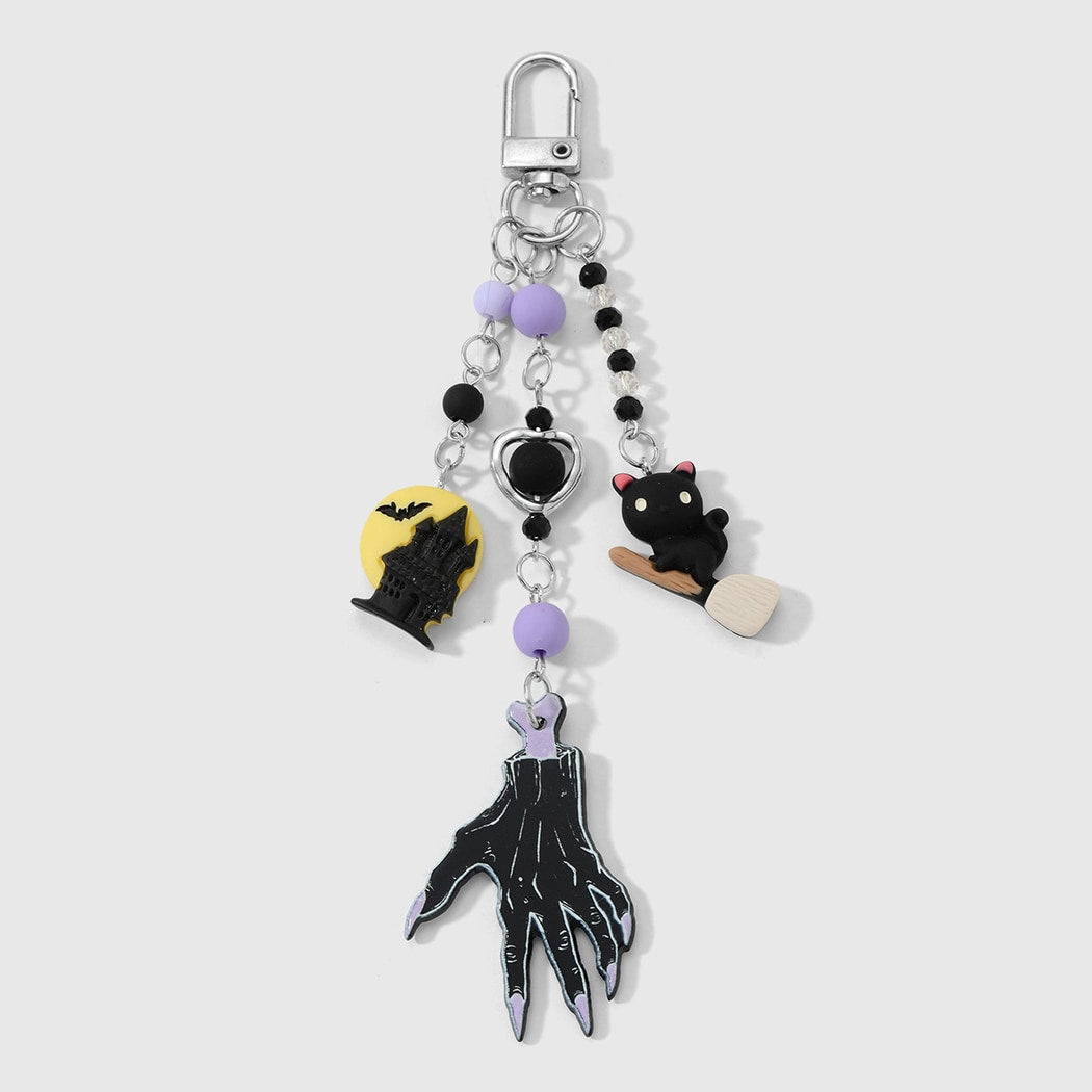 Keypus - Halloween Black Palm Pendant Keychain