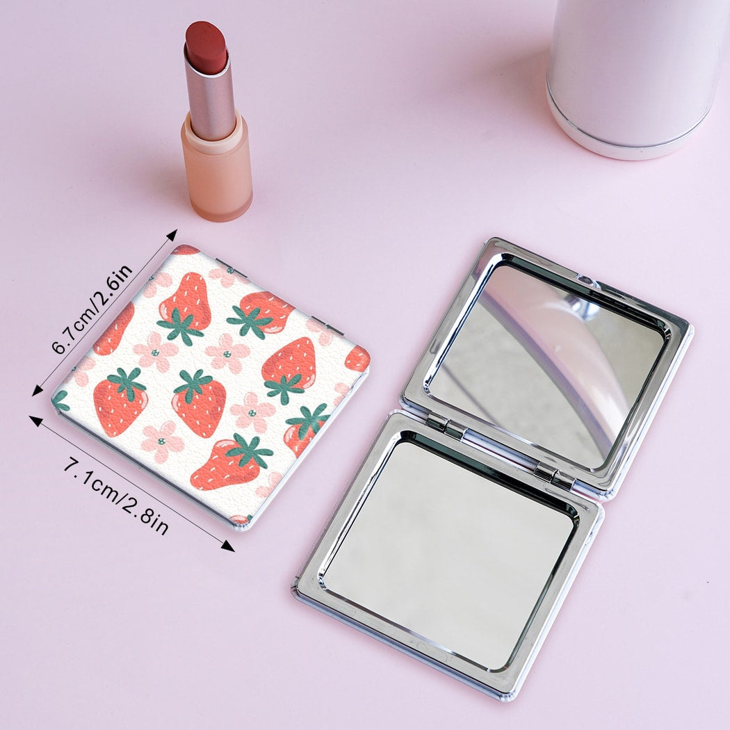 Mirroray - Compact Fruit Print Touch Up Makeup Mirror