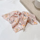 Gifty - Floral Square Scrunchie Large Hair Tie Bow