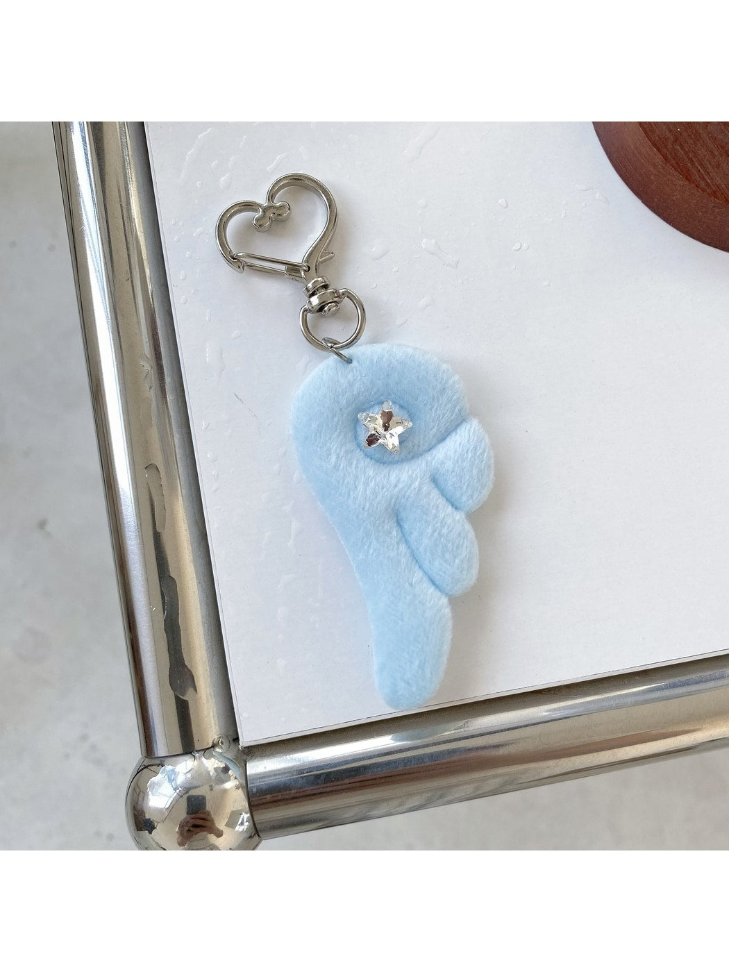 Keypus - Plush Look Angel Wing Purse Charm Keychain
