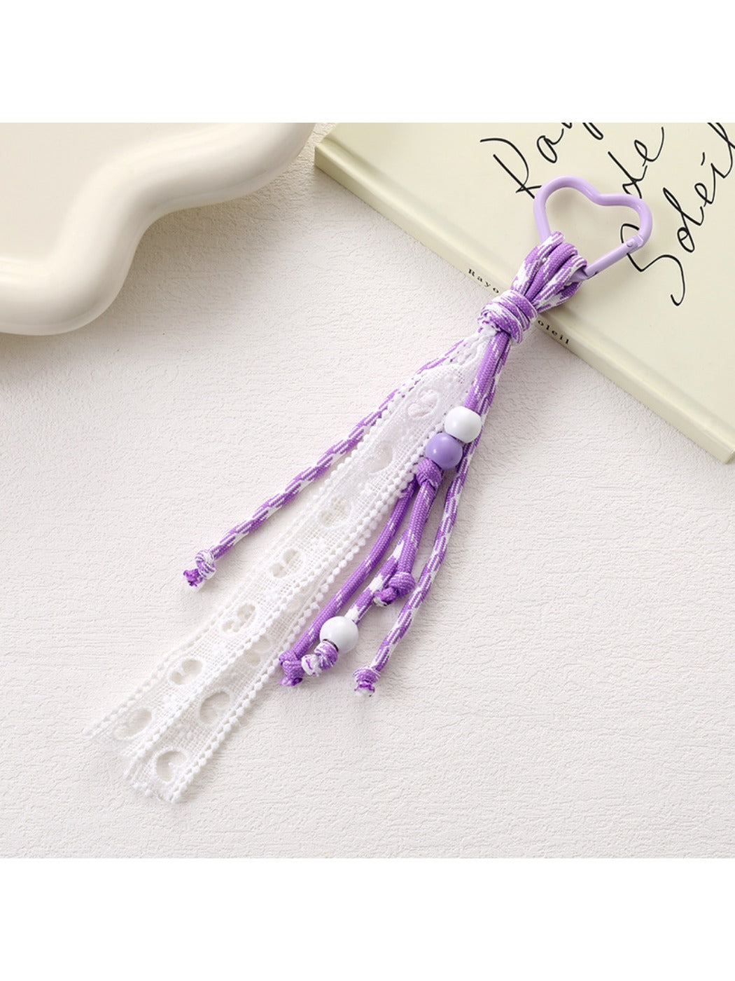 Keypus - Hollowed-Out Lace Charm Keychain