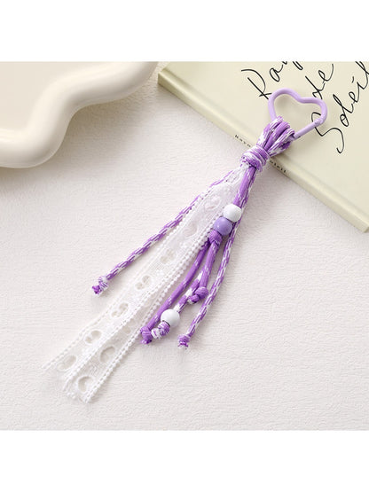 Keypus - Hollowed-Out Lace Charm Keychain