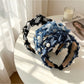 Gifty - Denim Look Knotted Bow Detail Headband
