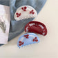 Beau - Adorable Half Round Cherry Themed Claw Clip