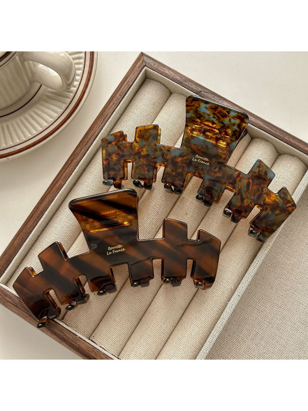 Beau - Fishbone Design Claw Clip