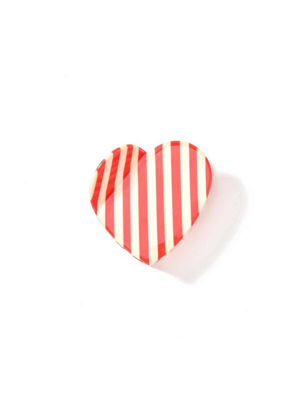Beau - Polka Dot Heart Acetate Fiber Claw Clip
