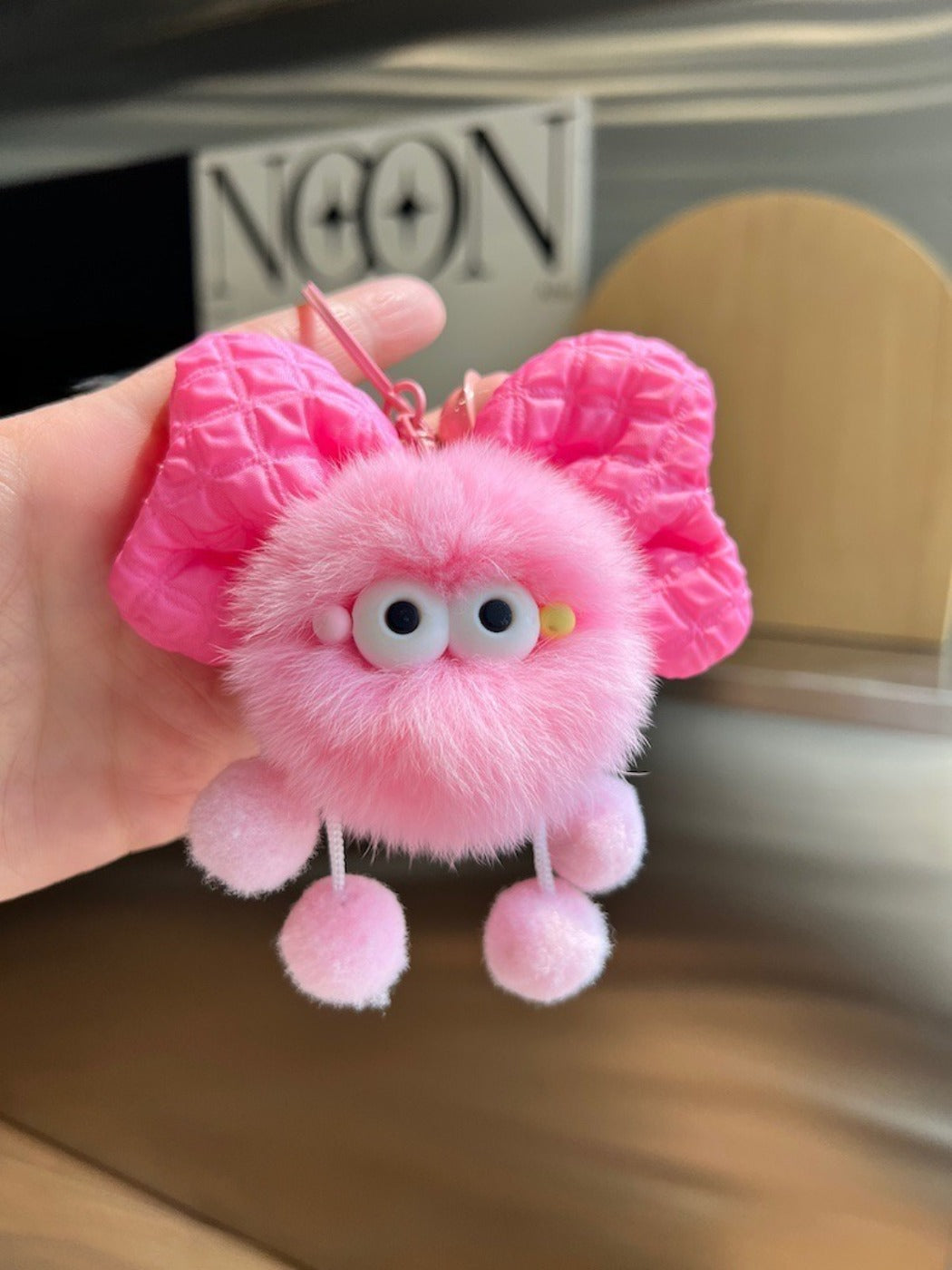 Keypus - Bow Coal Plush Keychain