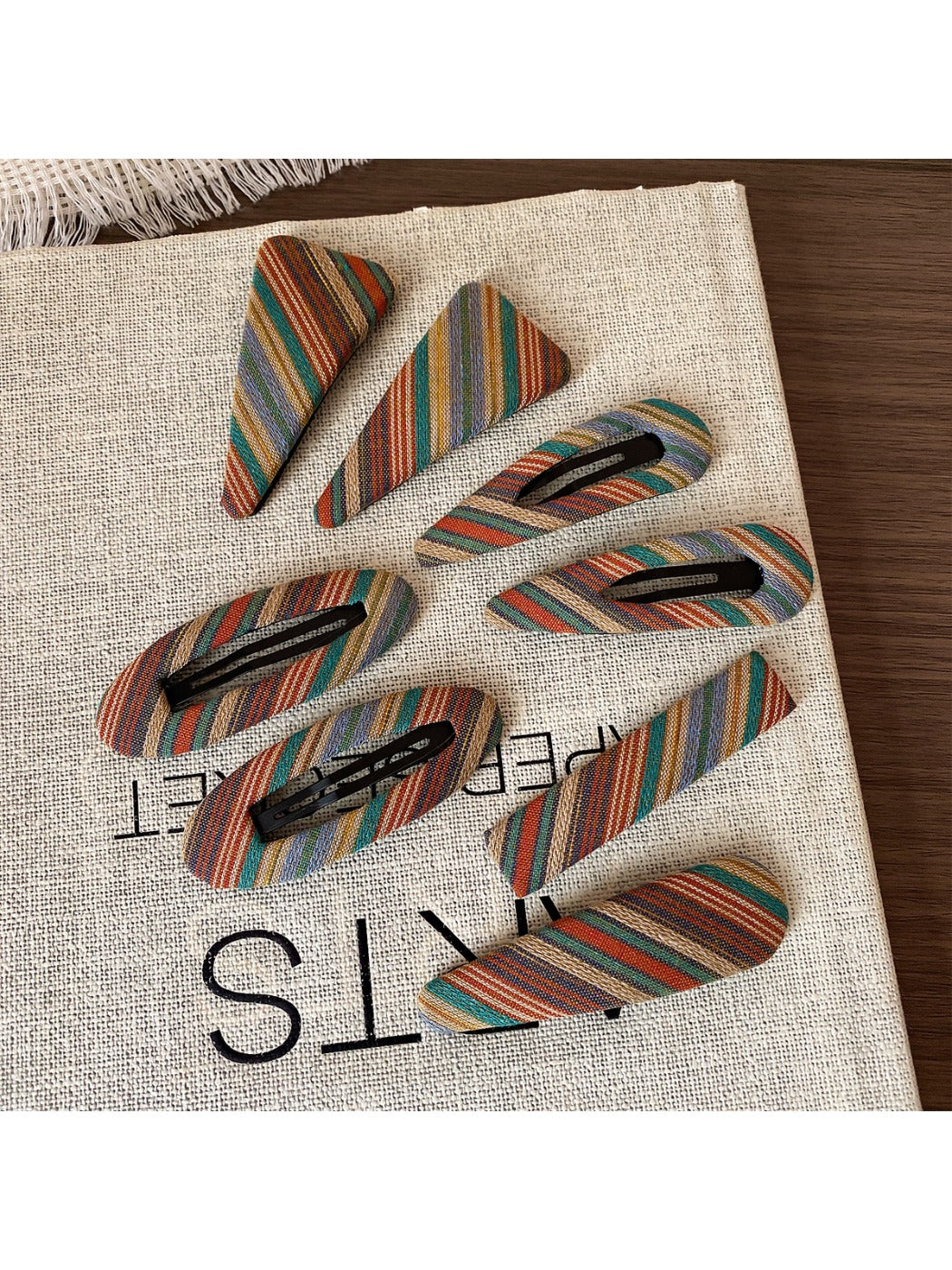 Beau - Vintage Striped Hair Clip