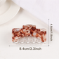 Beau - Large Square Marbled Texture Claw Clip