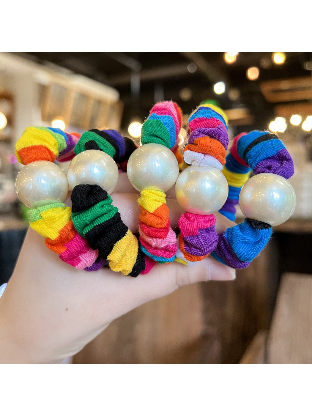 Gifty - Cute Colorful Patchwork Hair Tie
