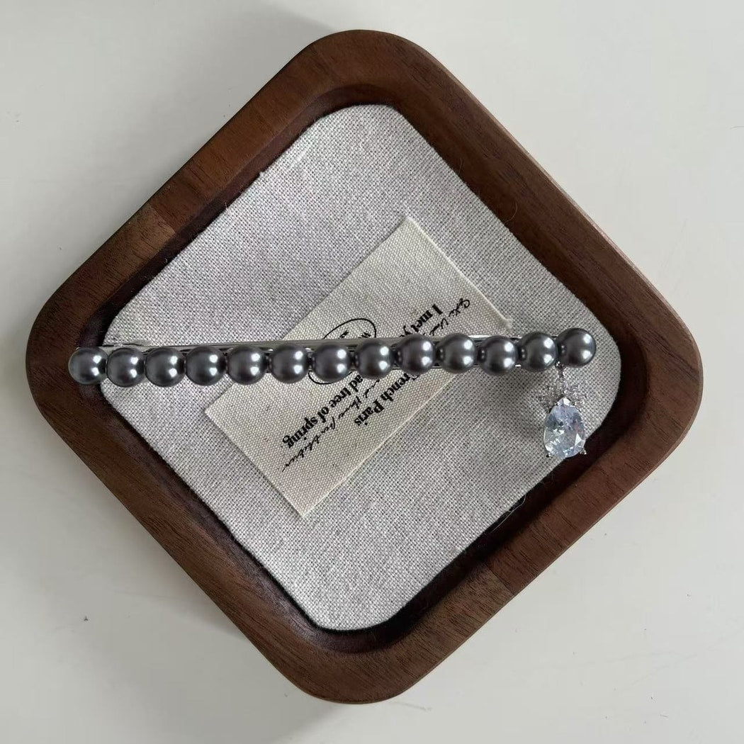 Beau - Elegant Dangle Beads Hair Clip