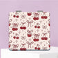 Mirroray - Minimalist Square Cherry Pattern Compact Mirror